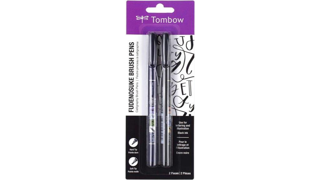 double pack brush pens