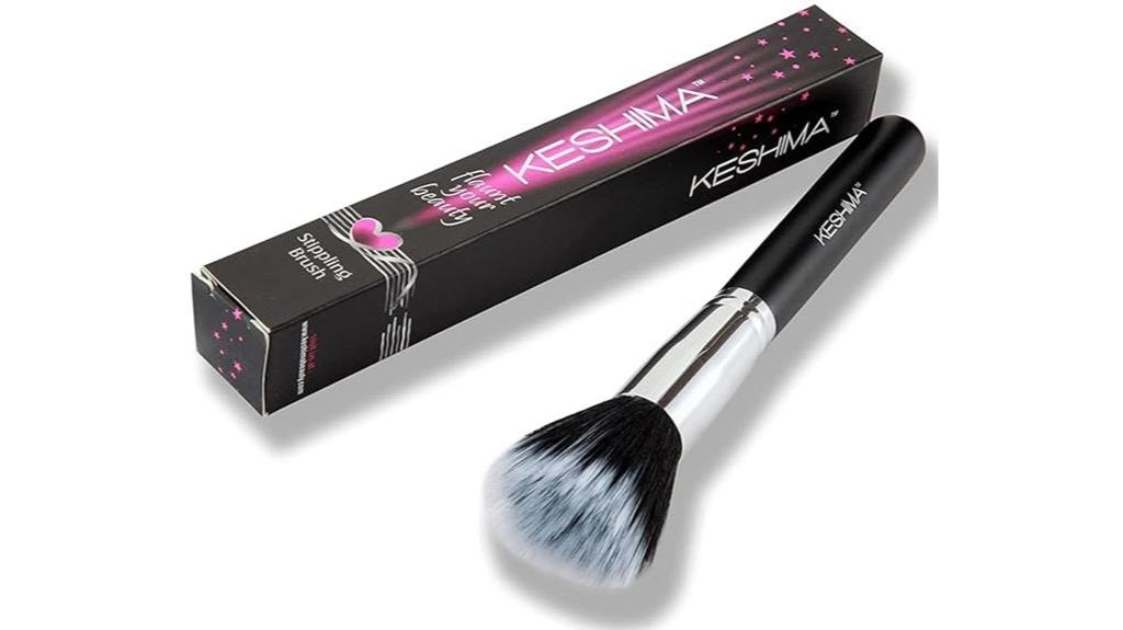 dual fiber stippling brush