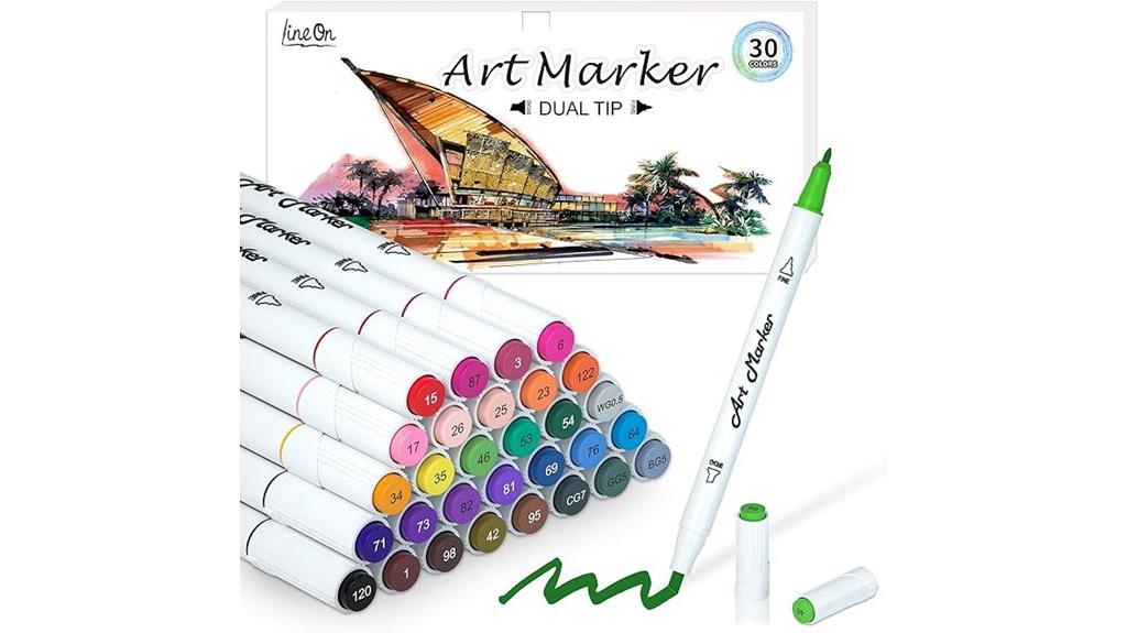 dual tip alcohol markers