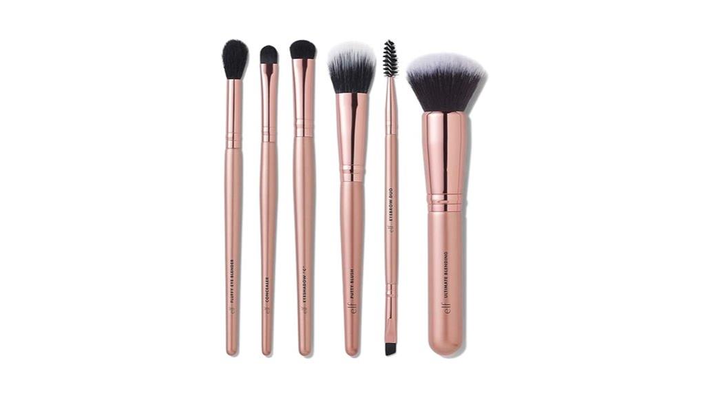 e l f 6 piece brush set