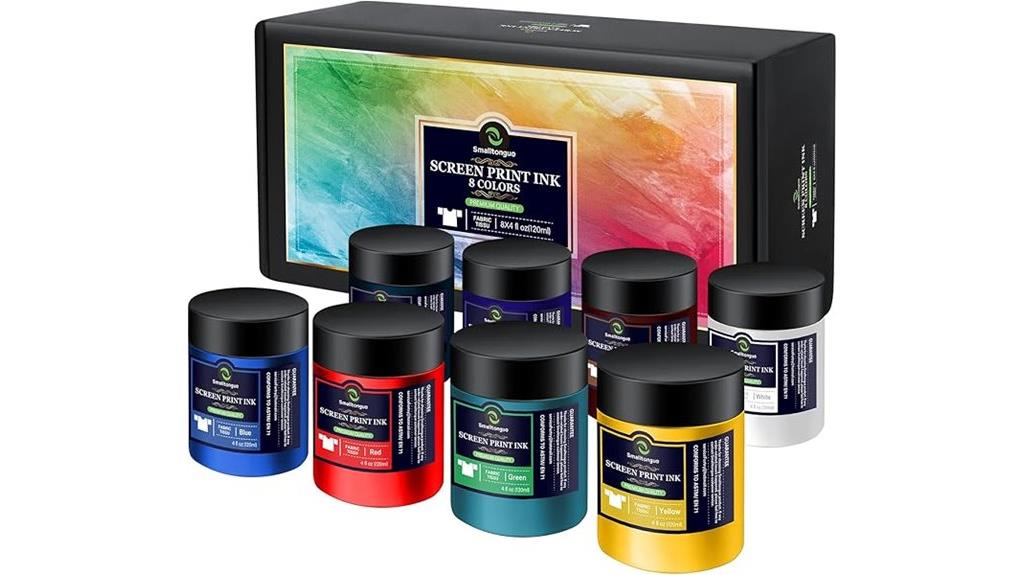 eight color fabric ink
