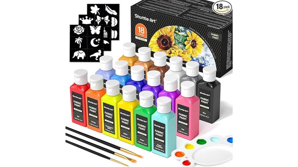 fabric paint set with tools