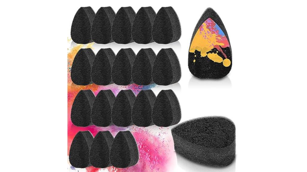 face paint sponge set