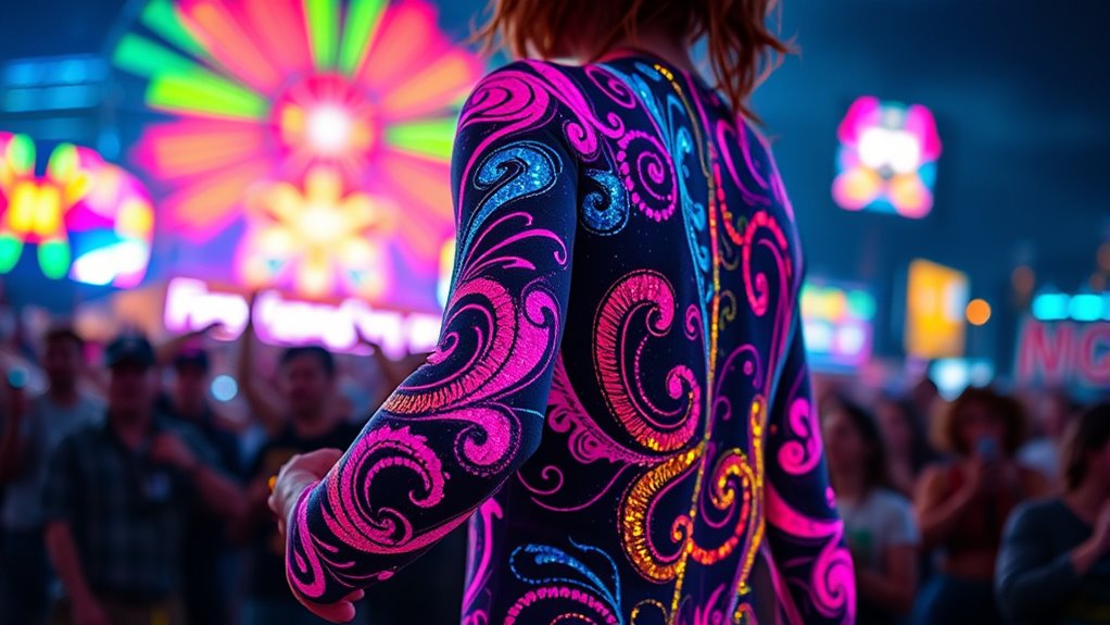 festival ready vibrant body paints