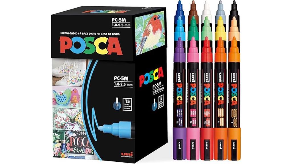 fifteen color marker set