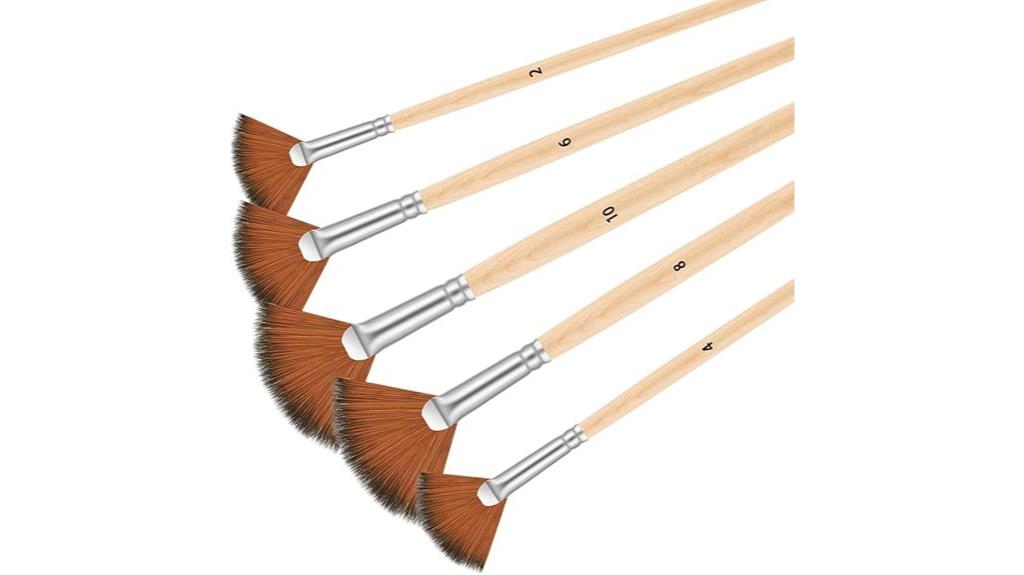five brush artist set