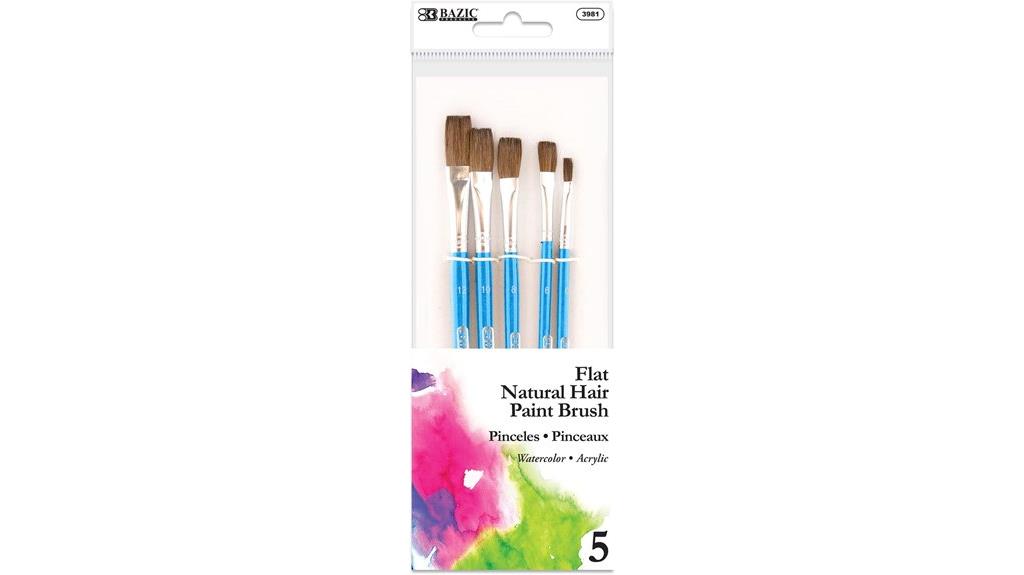 five brush painting set