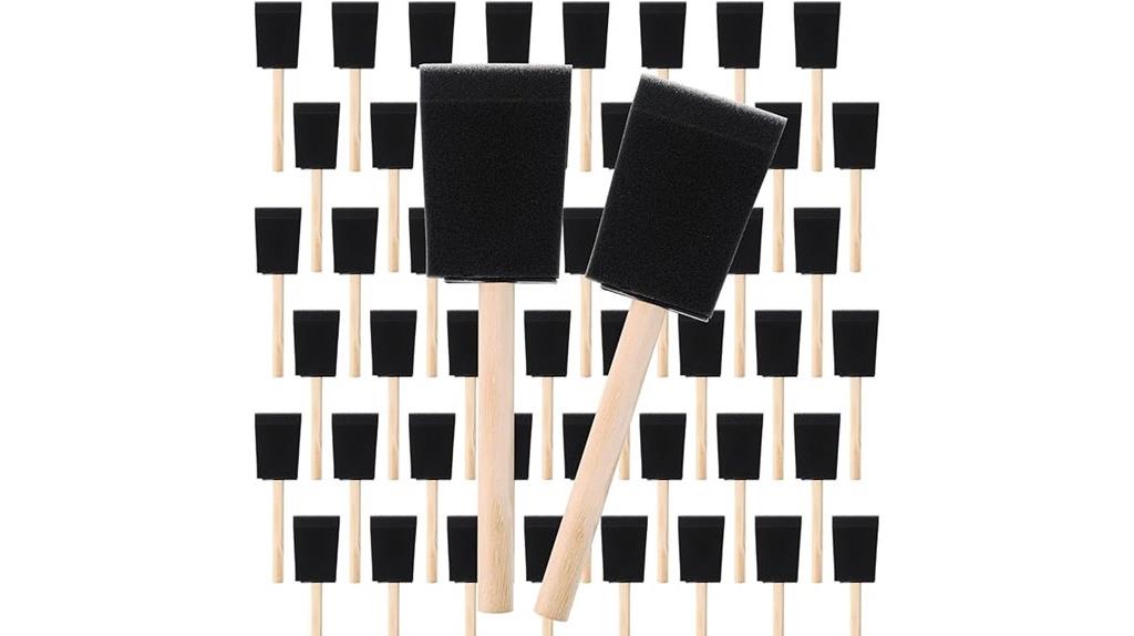 forty eight 2 inch foam brushes