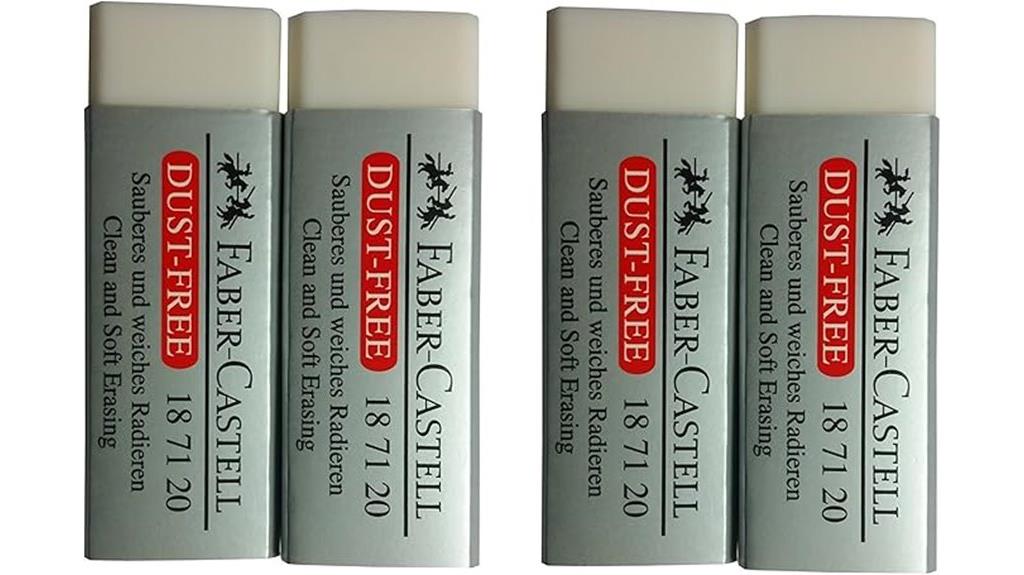 four erasers for art