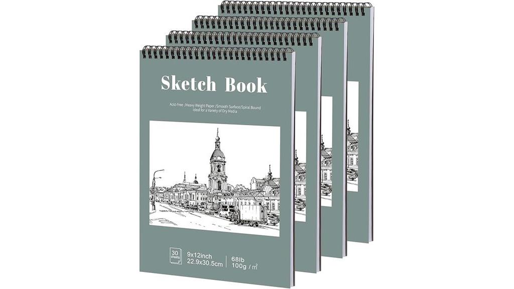 four pack sketchbooks