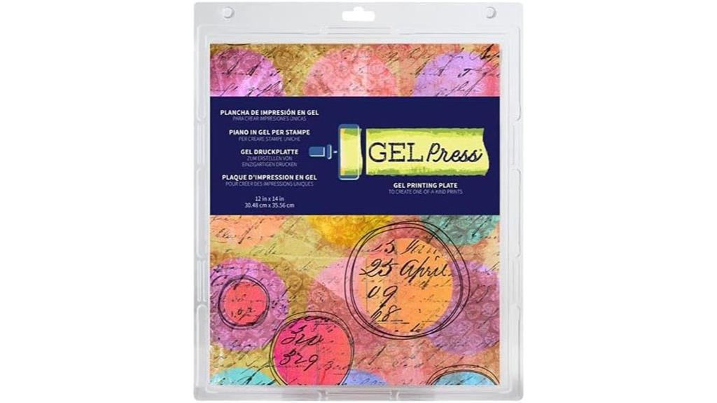 gel press printable plate
