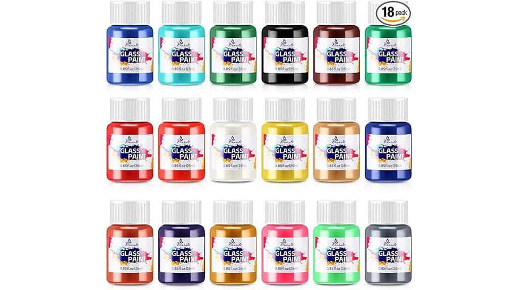 glass painting set