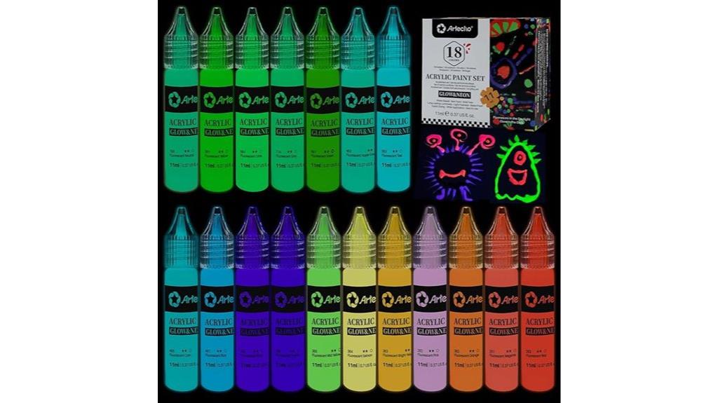 glow in the dark acrylic paint