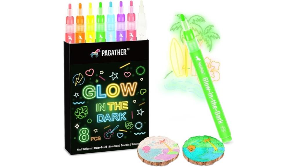 glow in the dark craft markers