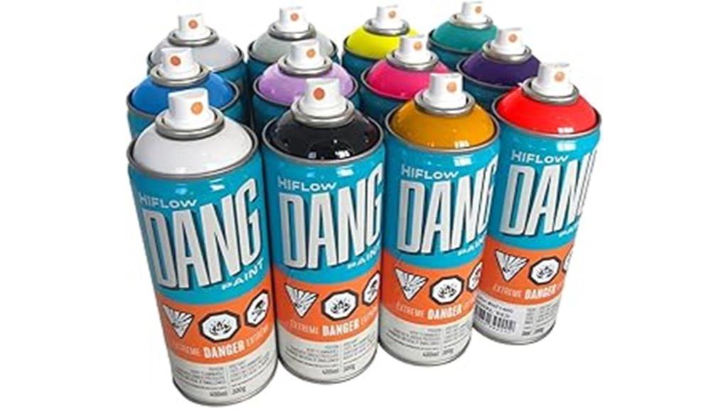 graffiti spray paint set