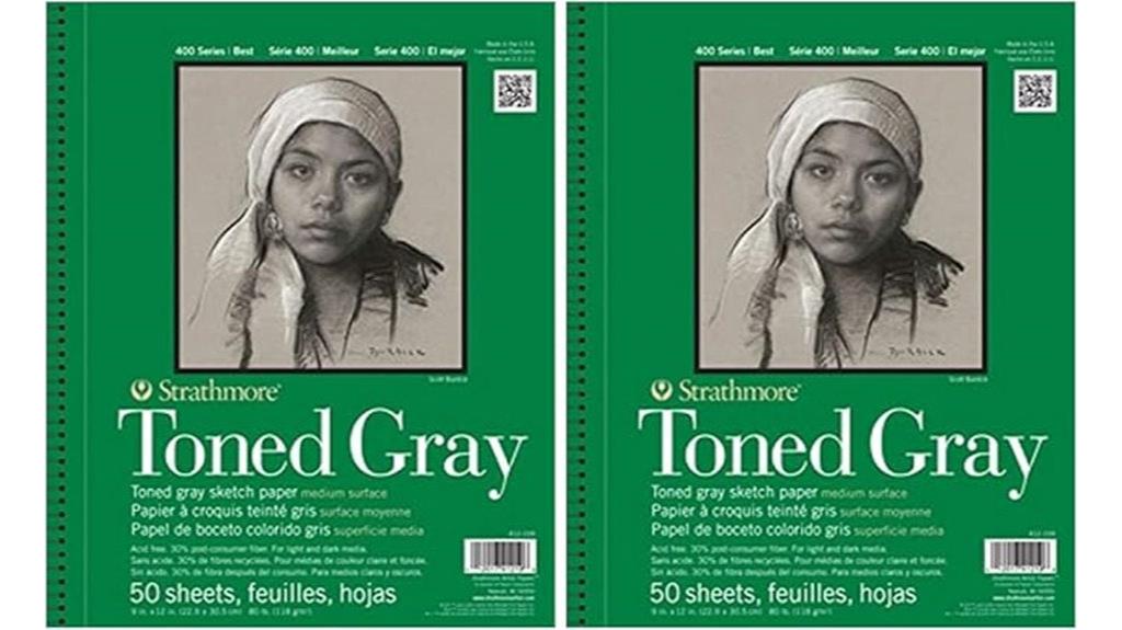 gray sketch pad set