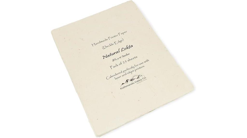 handmade lokta deckle edge