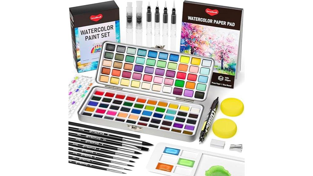 hundred color watercolor set