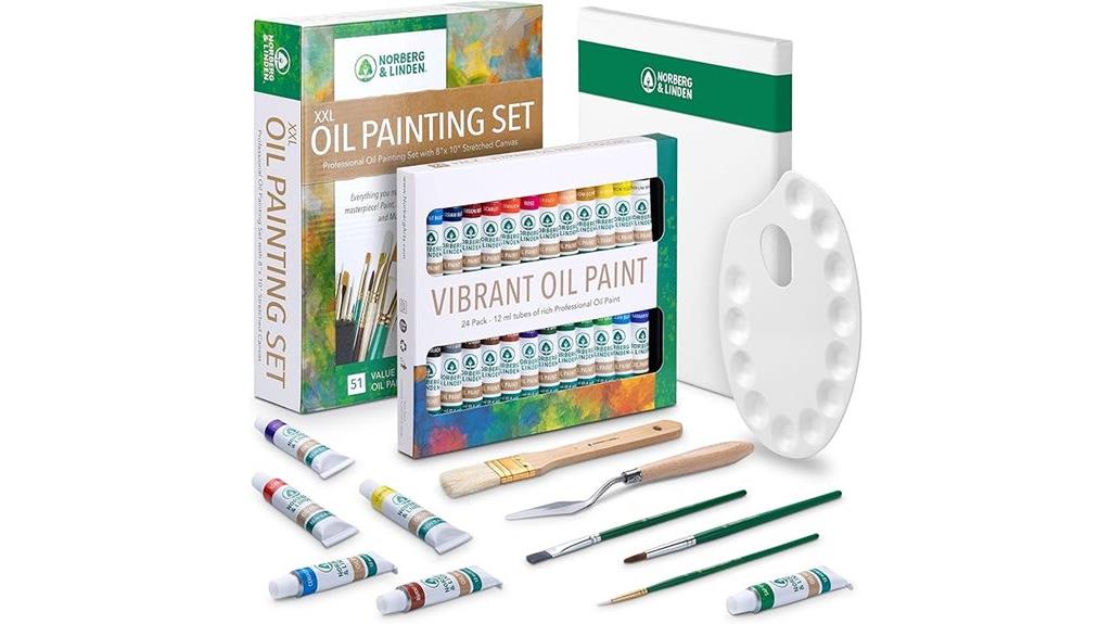 large oil paint set