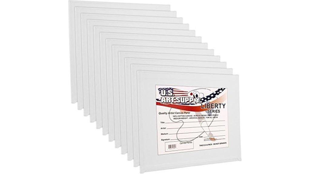 large pack of canvas panels