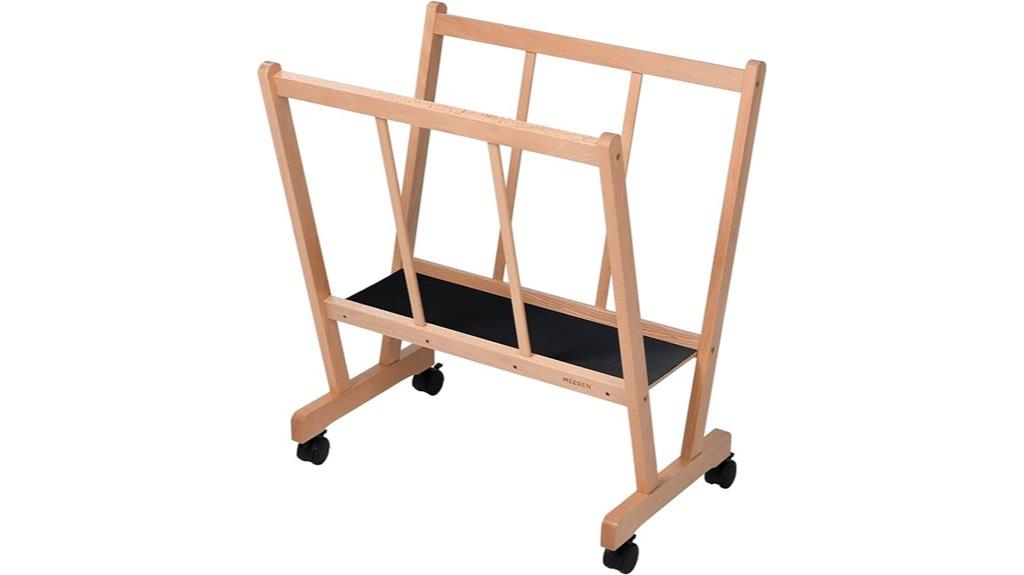 large wooden art rack