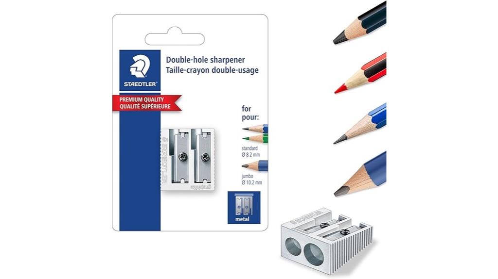 metal double hole sharpener