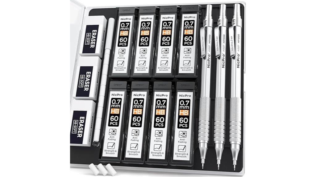 metal mechanical pencil set
