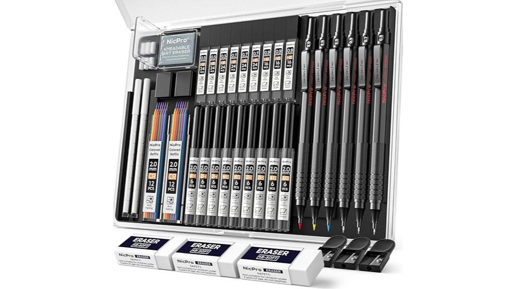 metal mechanical pencil set