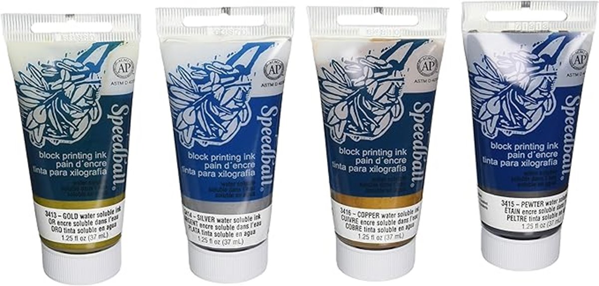 metallic block printing ink