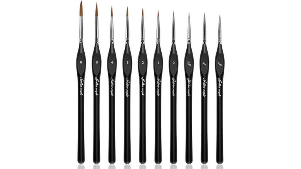 miniature brush set