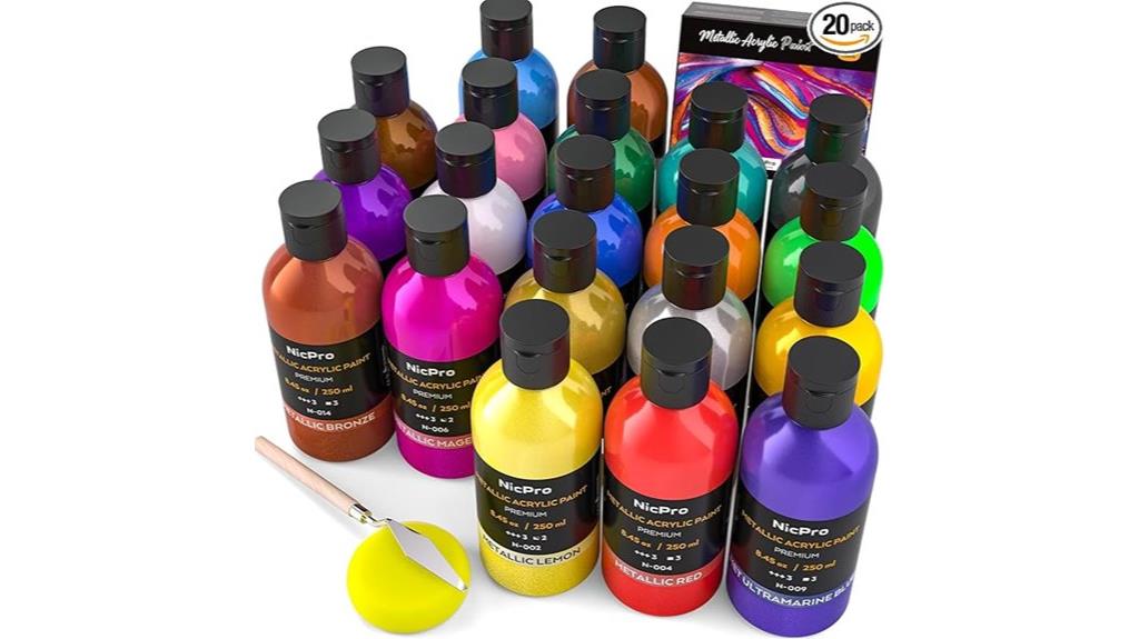 nicpro metallic acrylic paint