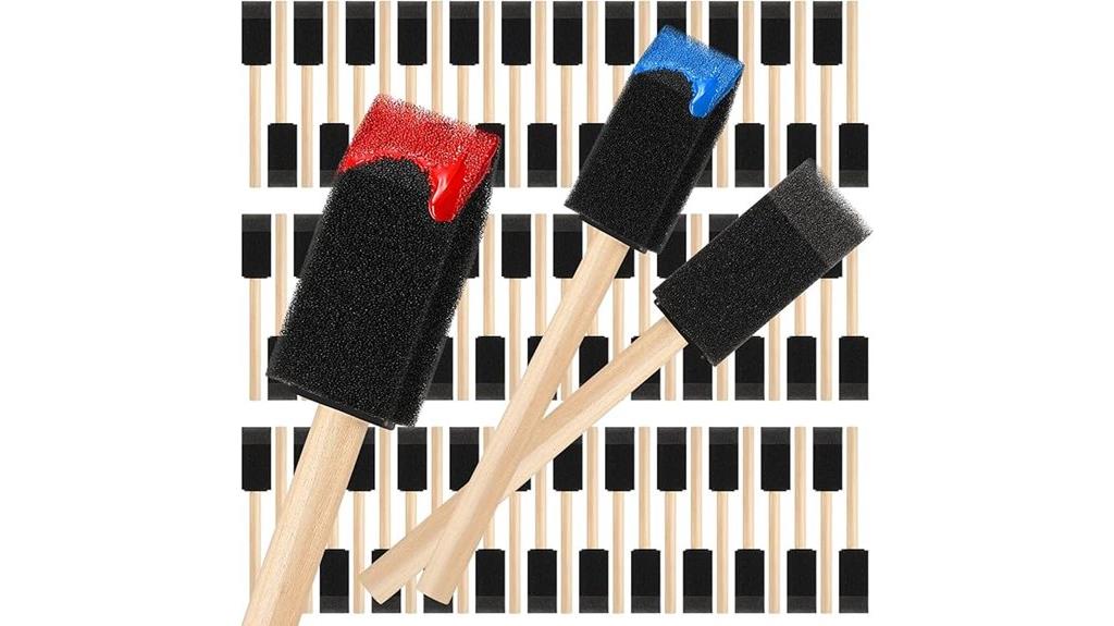 one inch foam brush pack