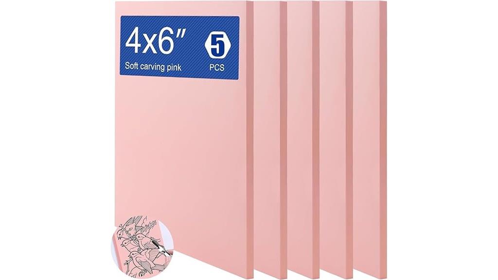 pink 5 pack linoleum blocks