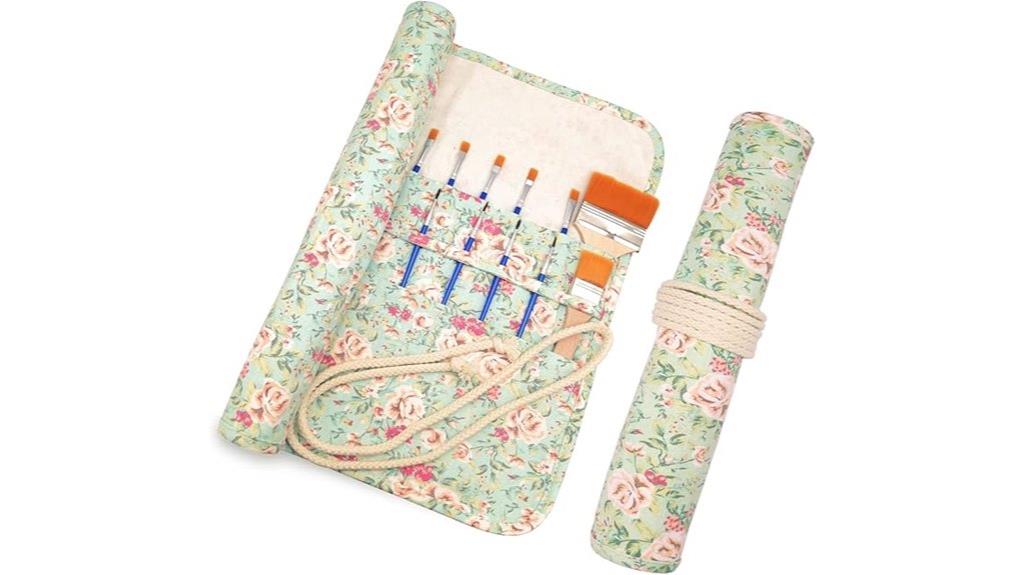 pink rose brush organizer