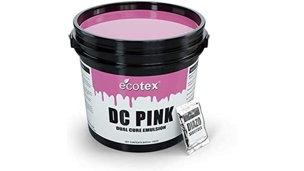 pink screen printing emulsion