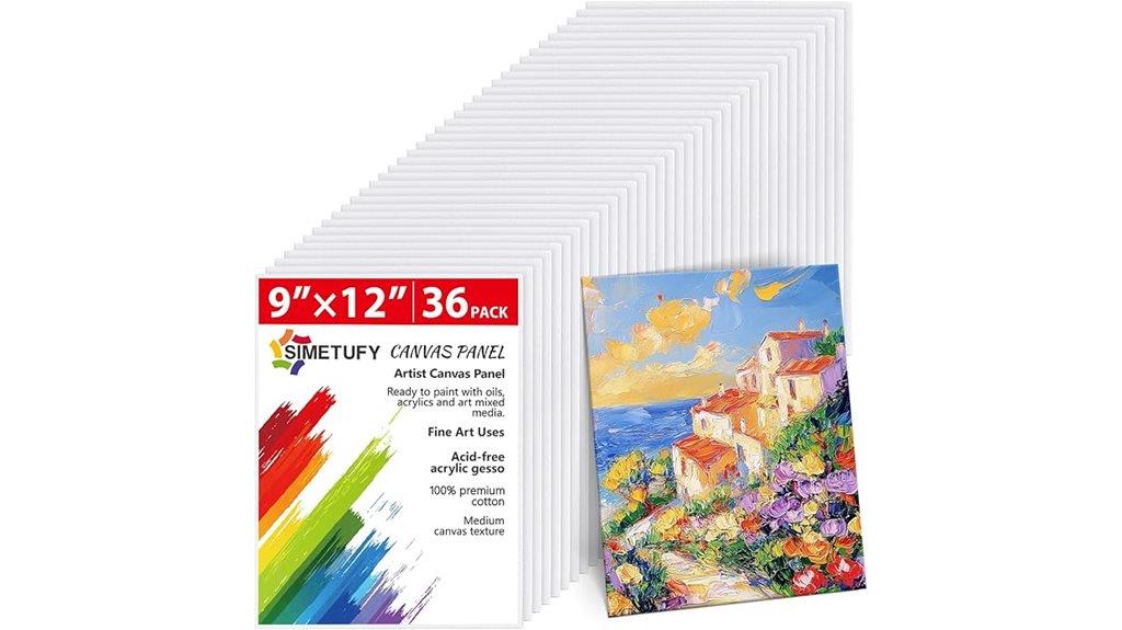 set of 36 canvas boards