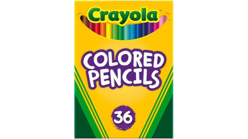 set of 36 crayola pencils