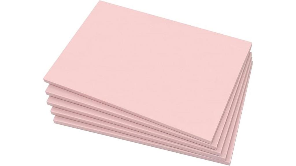 set of five pink carving blocks