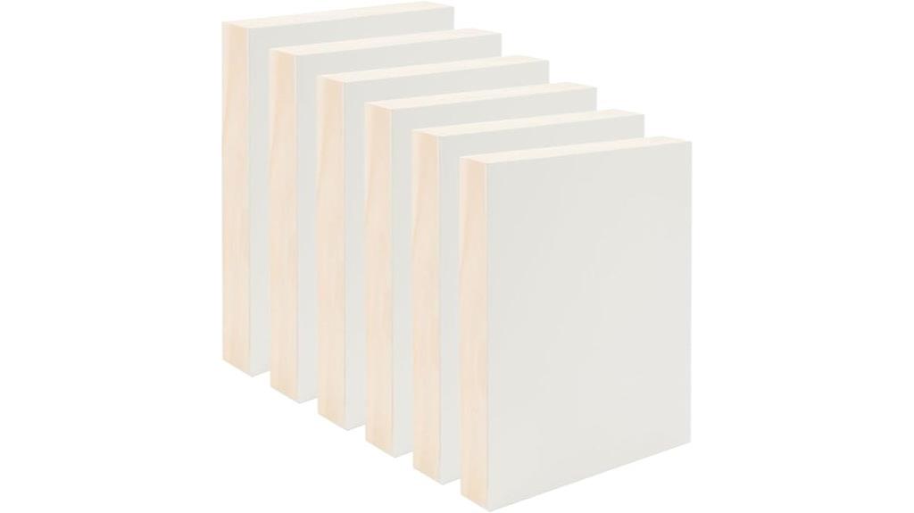 set of four gesso boards