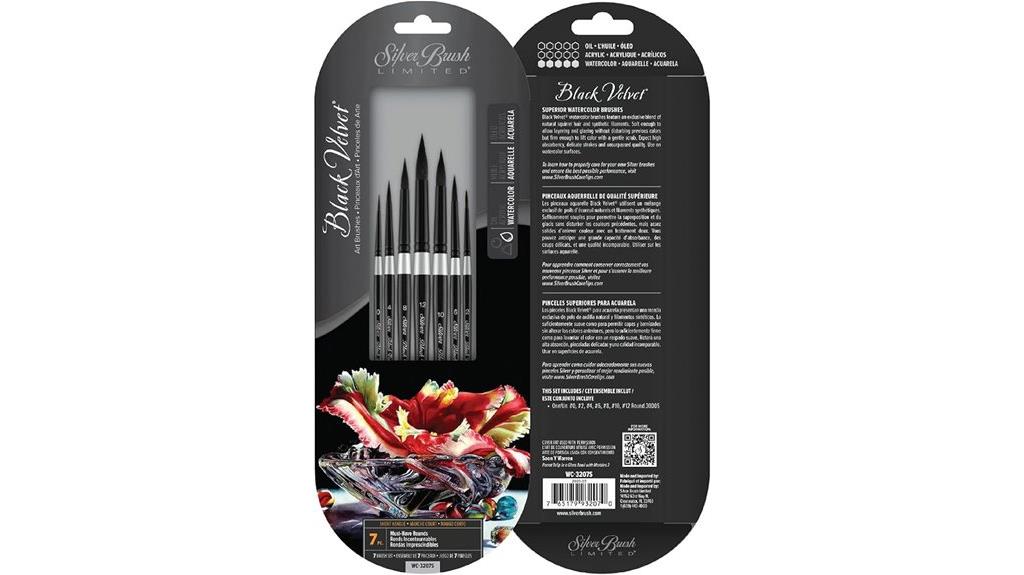 seven piece round brush set