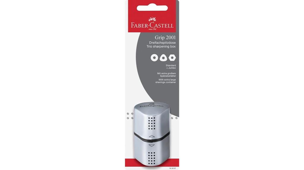 silver faber castell grip sharpener