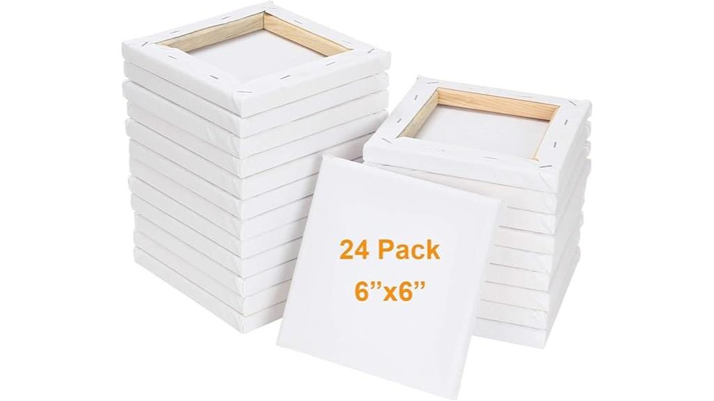 six inch canvas boards pack