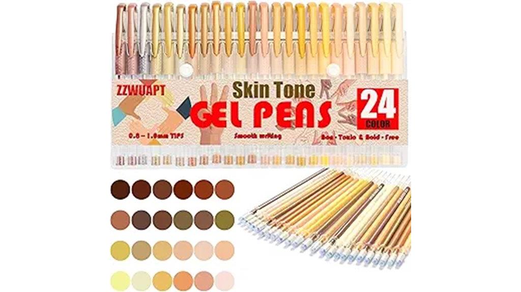 skin tone gel pen set