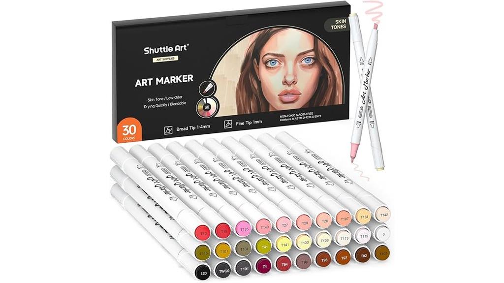 skin tone hair markers