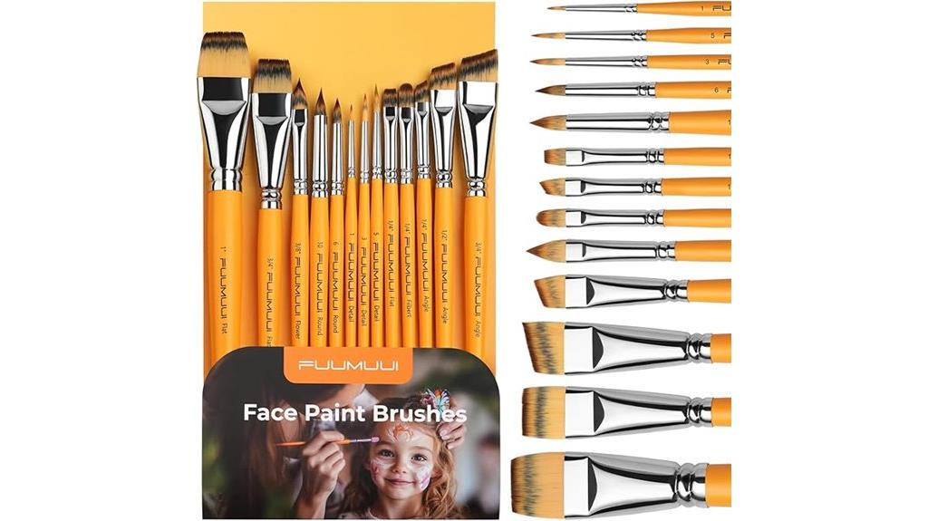 thirteen professional face brushes