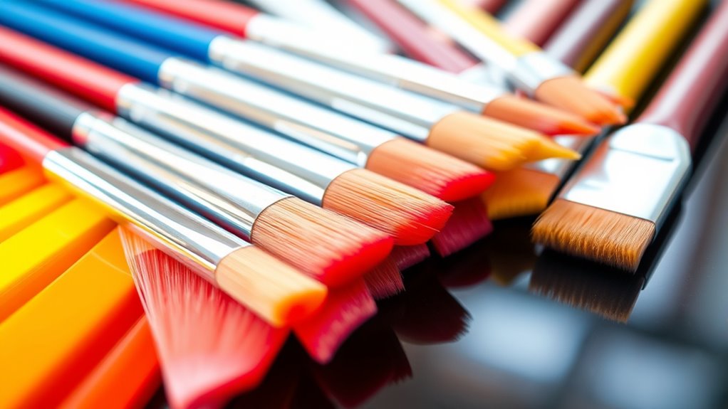 top acrylic flat brushes