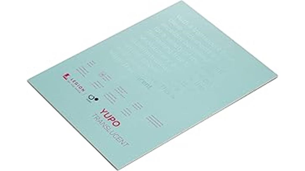 translucent paper sheets pack