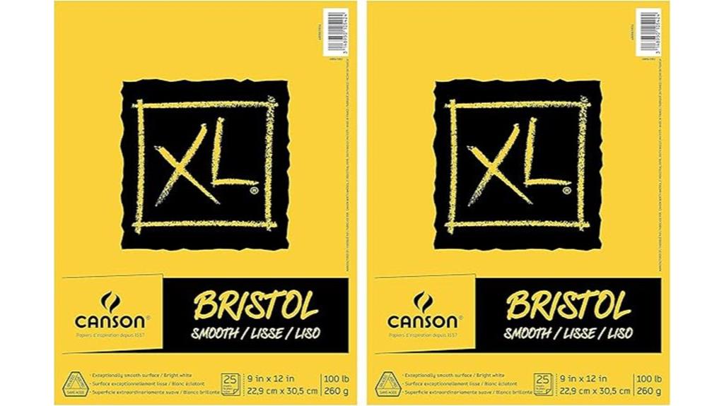 two pack bristol paper pads