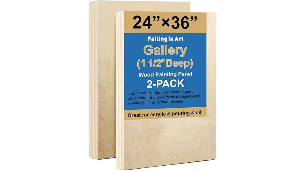 unfinished wooden canvas panels