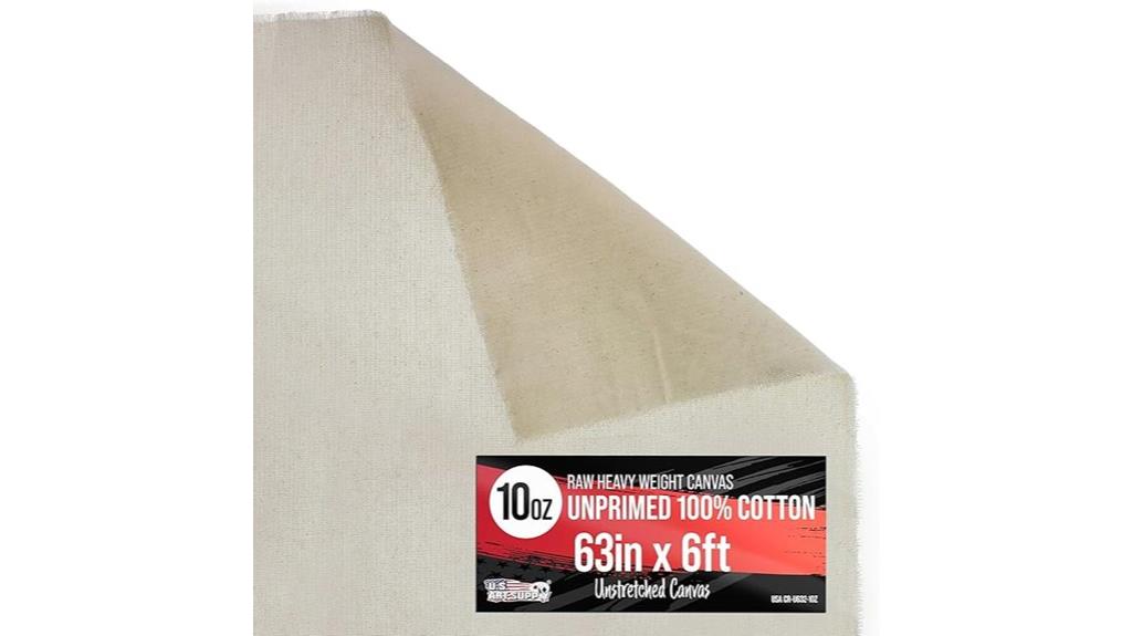 unprimed canvas roll